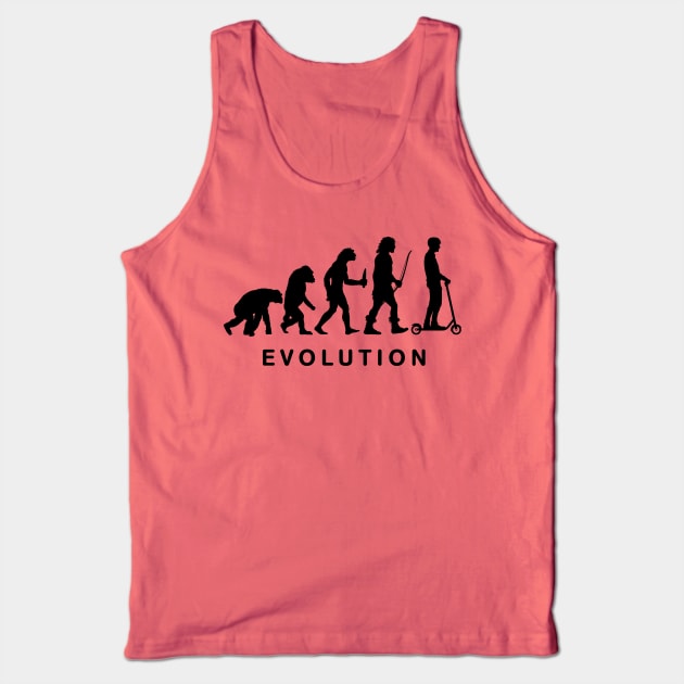 Evolution of man electric scooter Tank Top by albertocubatas